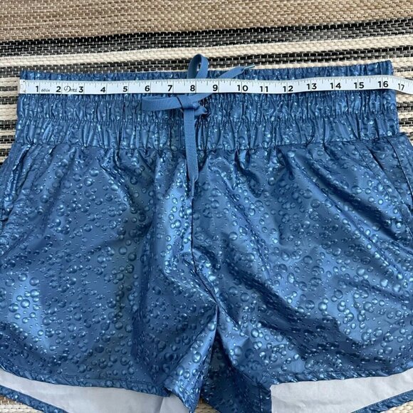 Zyia Active Women's Bomber Shorts High Rise Bubble Water Drop Blue Size Large - Picture 12 of 14